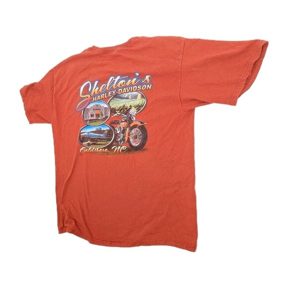2004 Harley Davidson T Shirt Size XL Harley Davidson Shop Orange Goldsboro NC - Picture 2 of 16